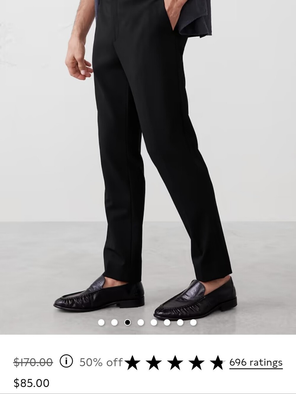 BANANA REPUBLIC Modern Classic Plain Weave Suit Trouser